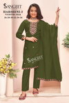 Harshini 2 By Sangeet Kids Wear Vichitra Silk Readymade Suits Wholesale Suppliers In India